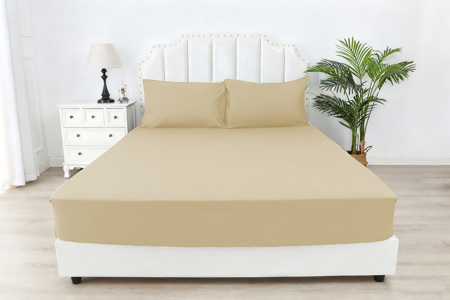 Простирадло односпальне SOHO на гумці 90х200+25см Beige (03-BT-0933-Beige)